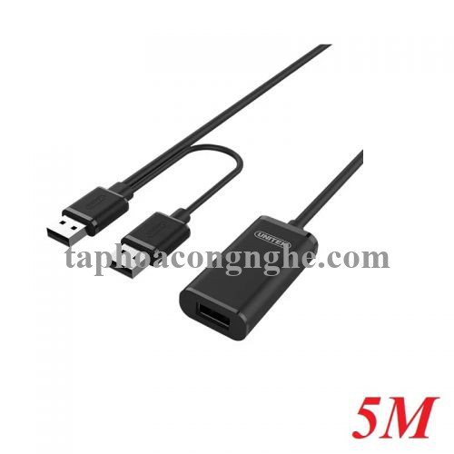 Unitek 98665 Y-277 2.0 5M Màu Đen Cáp Usb Nối Dài Extension có IC khuếch đại 30098665